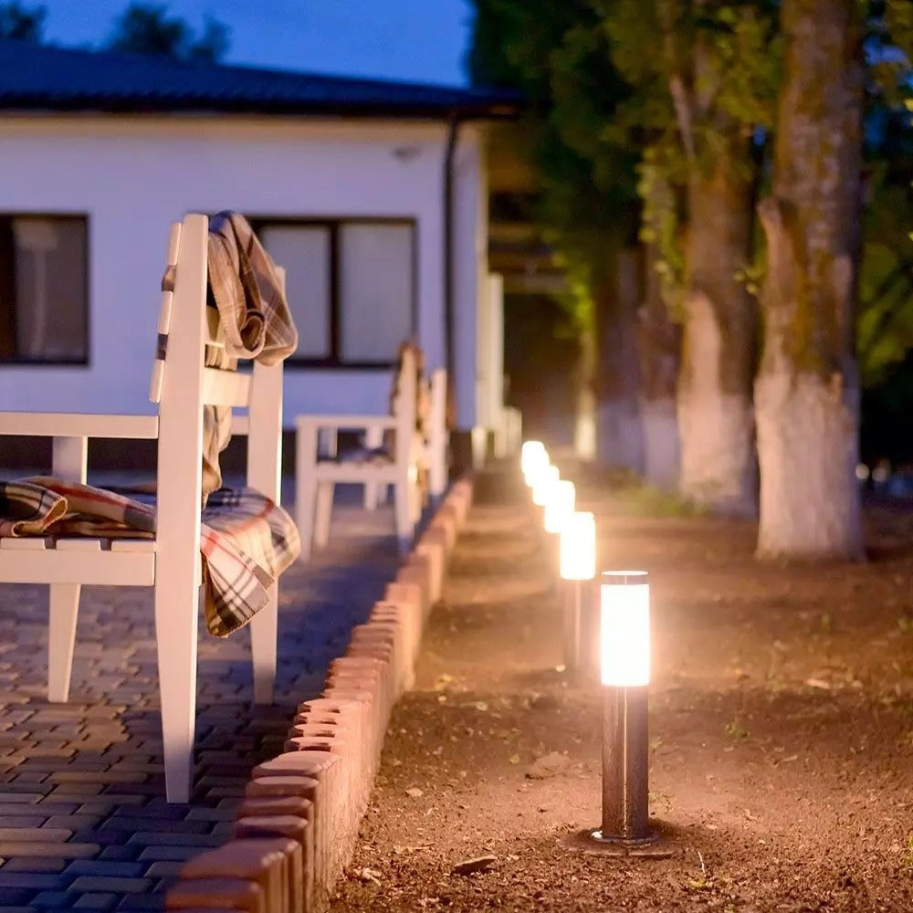 LED outdoor lamp - 45cm - stainless steel pillar - BOLLARD E27