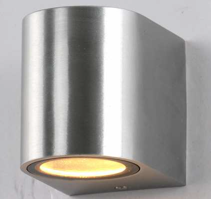 Lampe de jardin Boston argentée simple