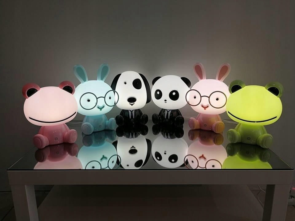 LED night light - Rabbit - Green - Warm white