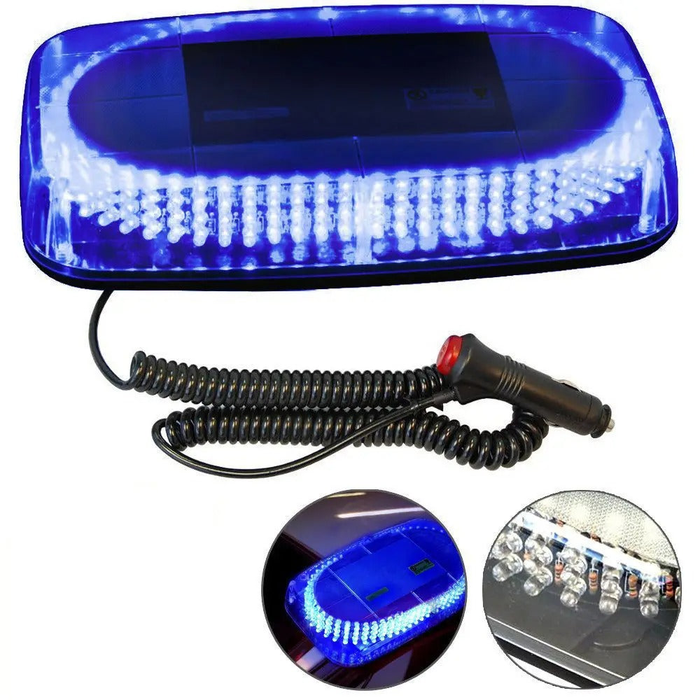 LED roof flashing light - 240 LED - Blue - 12/24V