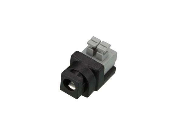 Female connector / spring clamp connection 5.5 x 2.1mm