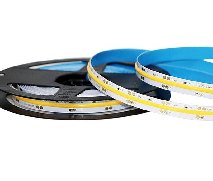 5 meters warm white LED strip - 280 LEDs - 24 Volt - 50 watt - COB