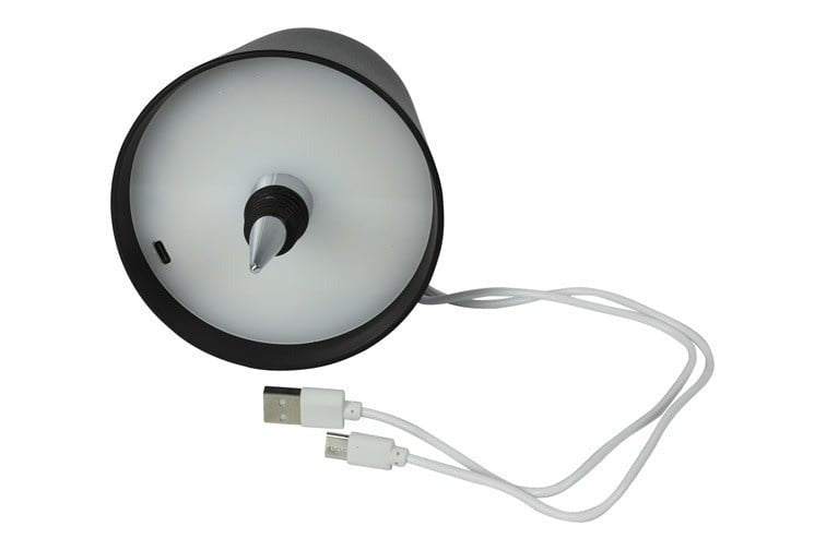 Draadloze tafellamp – Touch bediening – 3 lichtkleuren – USB-C oplaadbaar - Zwart