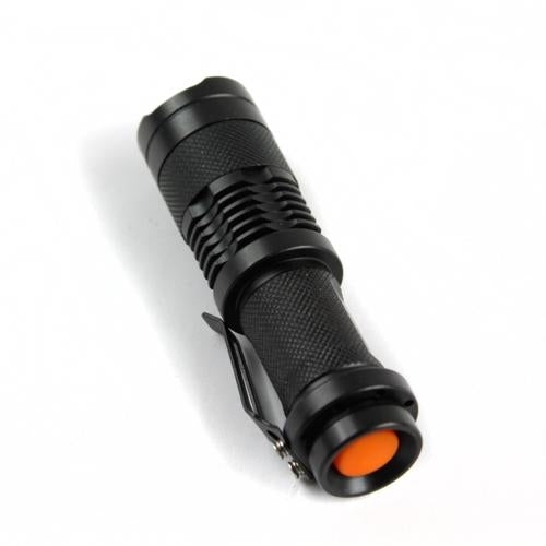 Torch LED 300 Lumens flashlight mini black 9.3 CM