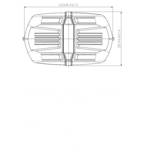 Gyrophare LED magnétique de toit - 20 W - R10 R65 - compact