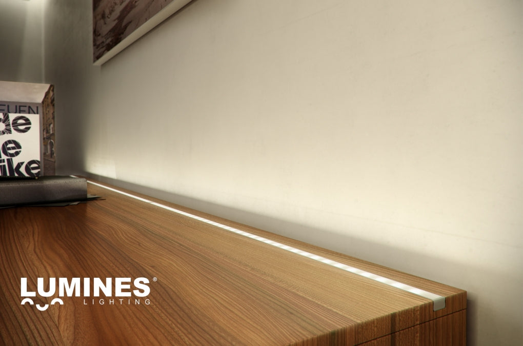 LED Profiel 1 meter - 9.3x16mm DESIGN A - ZWART