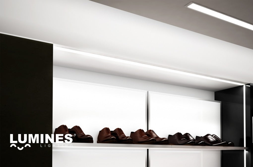 LED Profile 3 meters - 23mm CORNER DESIGN C - BLACK