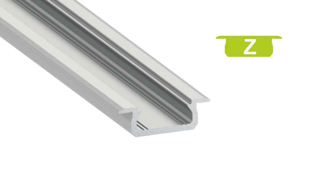Profilé LED 1 mètre - Encastré 7 mm DESIGN Z - NOIR