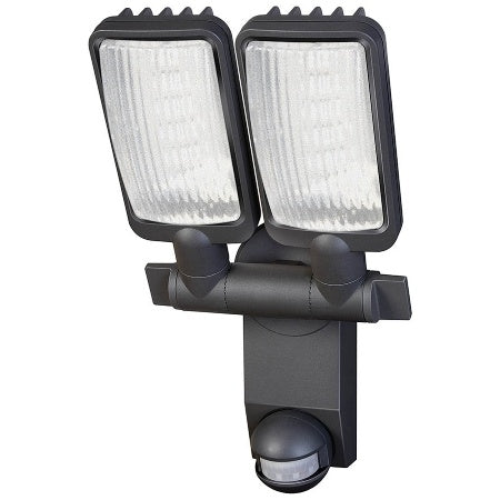 Détecteur de mouvement LED DUO - Haut de gamme pour la ville - Indice de protection PIR IP44 - 54 LED