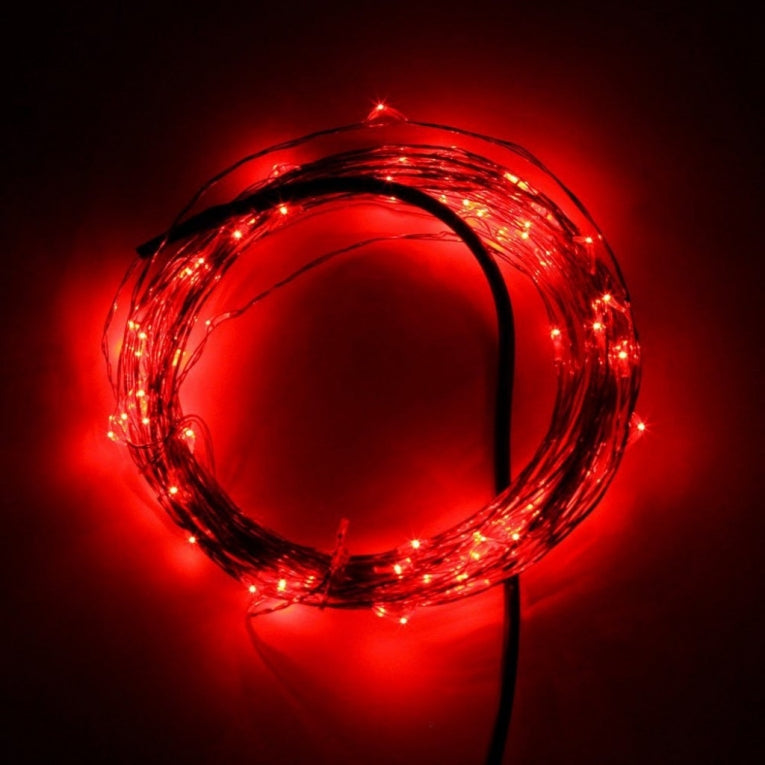 10 meters - Red - LED lighting - 12 volts - ultra thin