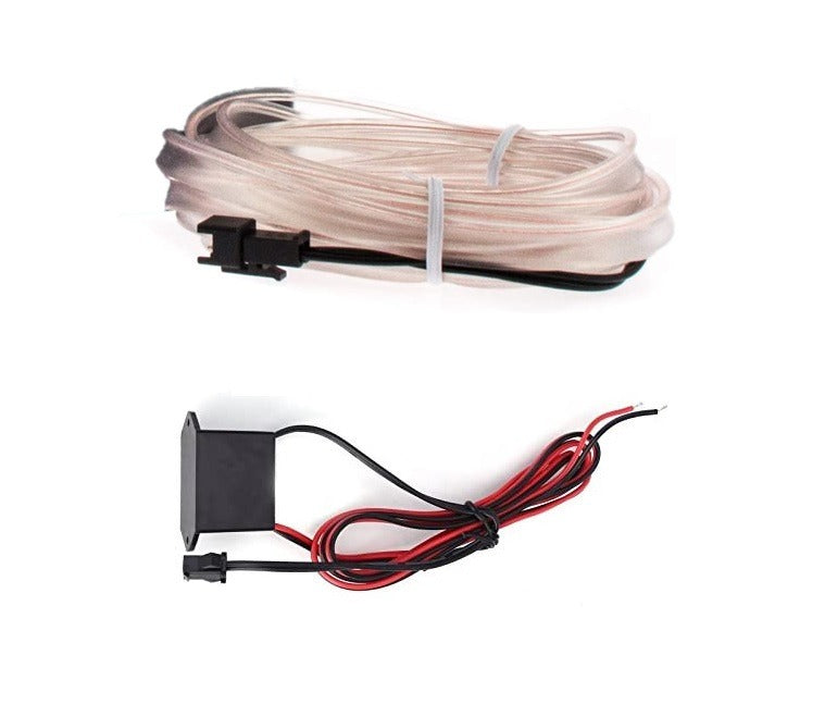 Fil électroluminescent rouge pour éclairage intérieur - 12 volts - 2 mètres