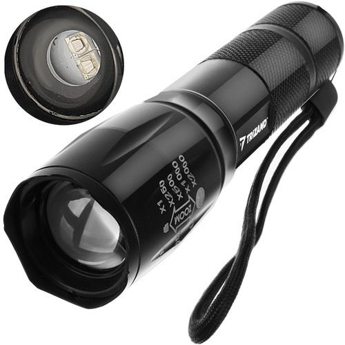 UV LED flashlight - Zoom function - UV LED - With charger