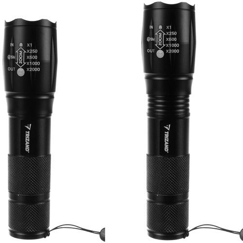 UV LED flashlight - Zoom function - UV LED - With charger