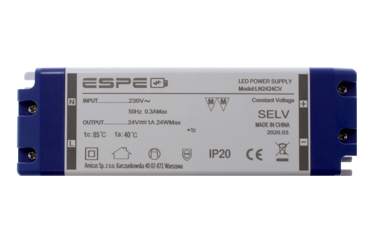 LED power supply - 24 Volt - 1A - 24W - ESPE