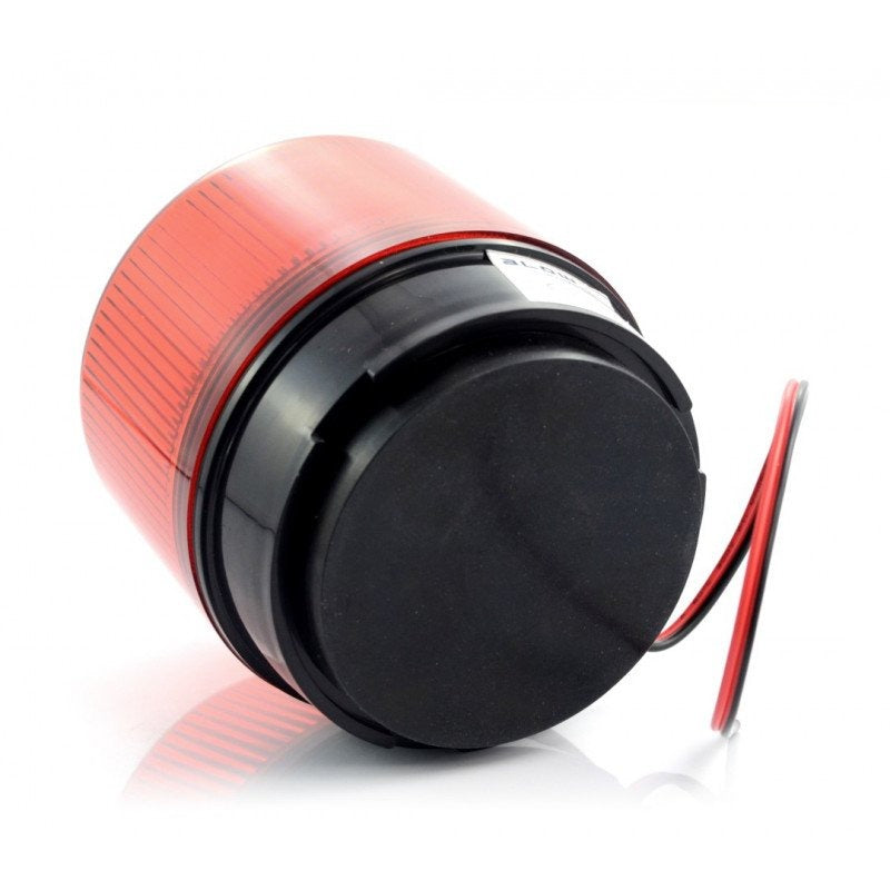 RED magnetic flashing light - 12V - IP65