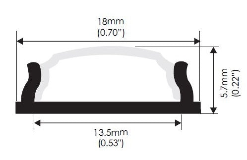 LED Profiel 2 meter - 4mm slim flexibel - ultra plat