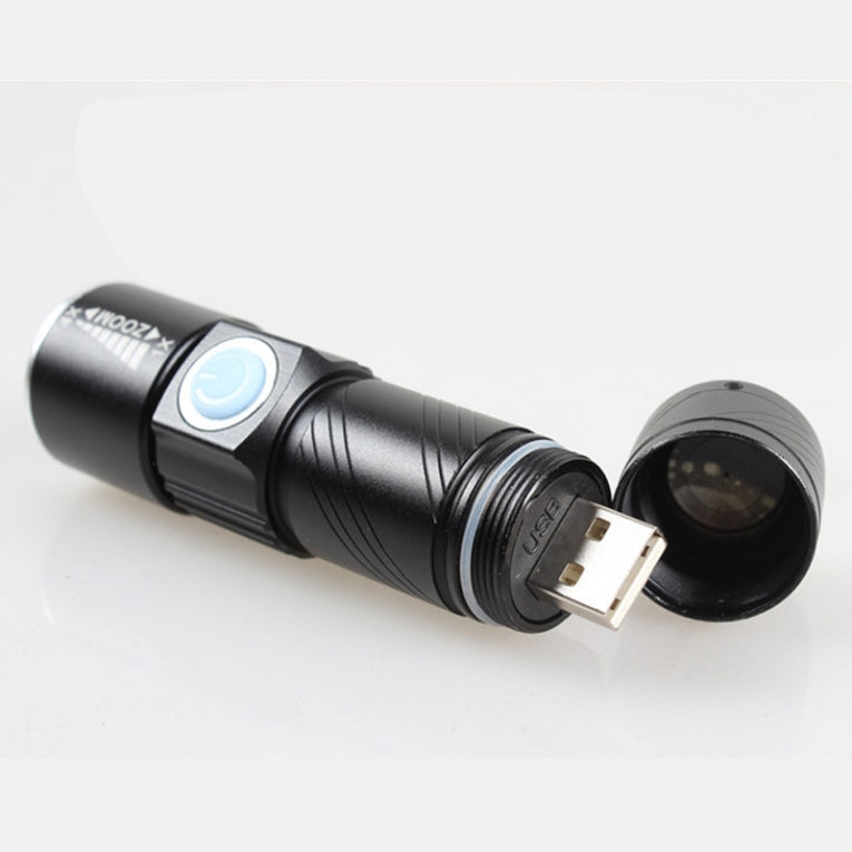 LED zaklamp oplaadbaar via USB - 9.5 cm