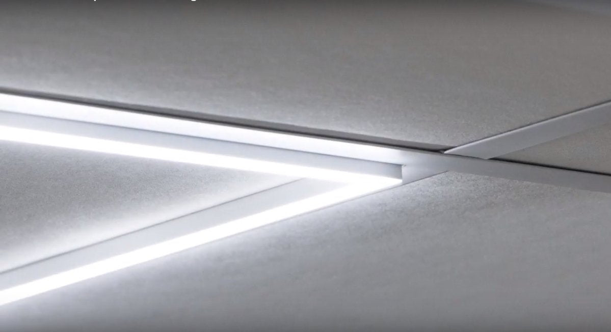 Panneau LED - cadre lumineux design - 60 x 60 cm - blanc naturel