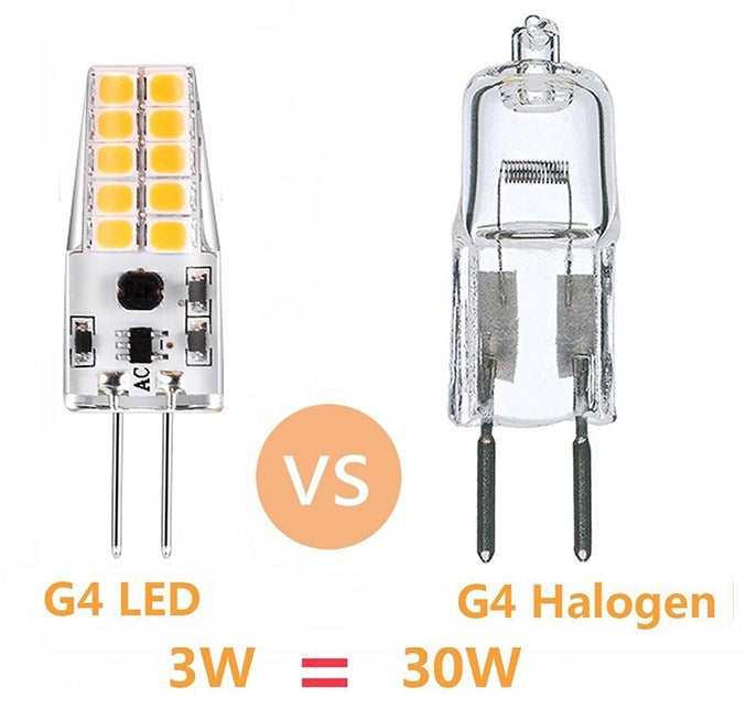 Lampe LED G4 - 3 W - 20 SMD de qualité supérieure - blanc chaud - intensité variable - 330 lumens