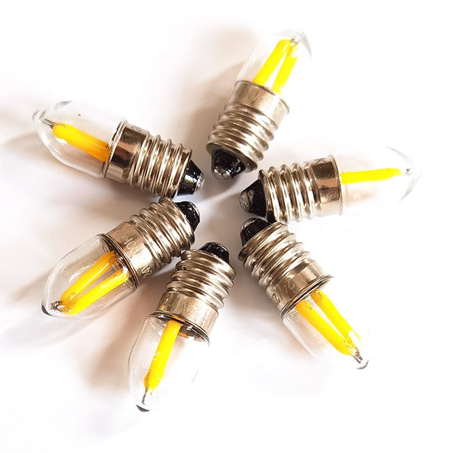 E10 LED Mini Gloeilamp 12V – Warm Wit - 2700K