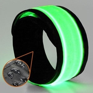 Bracelet de course LED - VERT - 35 cm