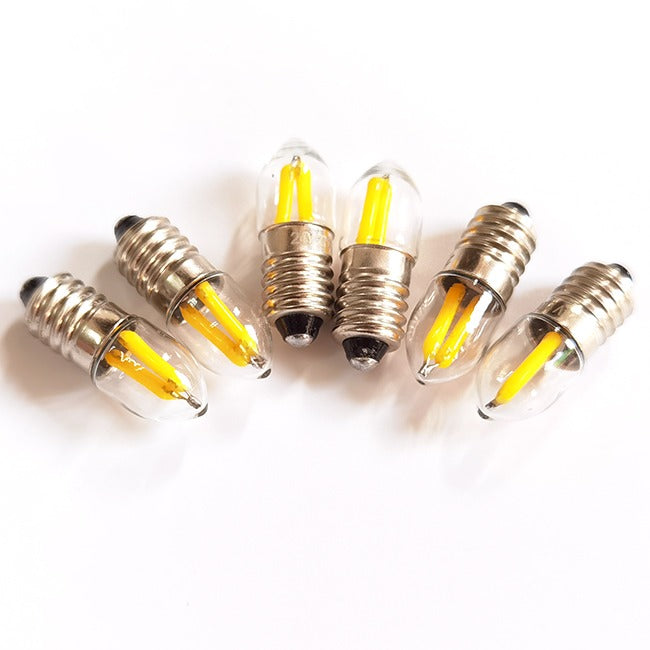 E10 LED Mini Gloeilamp – 12– 0.3–0.5W – Warm Wit (2700K)