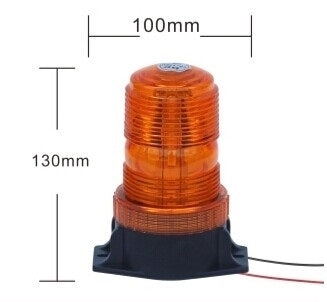 LED flashing beacon - E-mark - R10 - 10V-110V - Orange