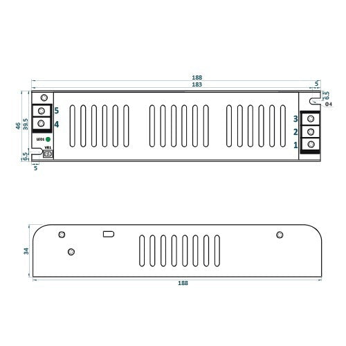 Alimentation intégrée 24 V, 4,2 A - 101 W - Adler