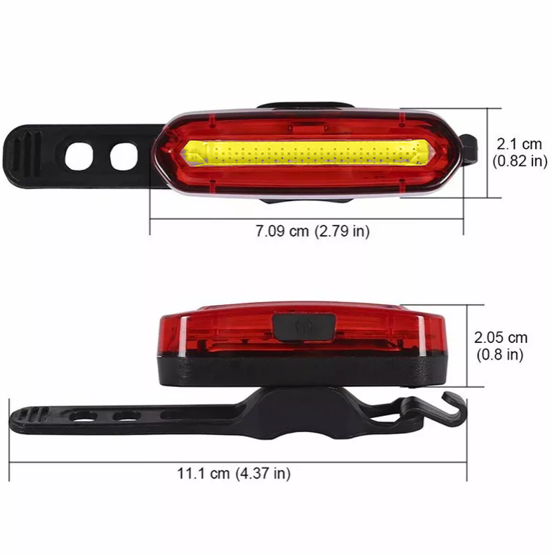 Bicycle lamp White - rechargeable - Extra bright