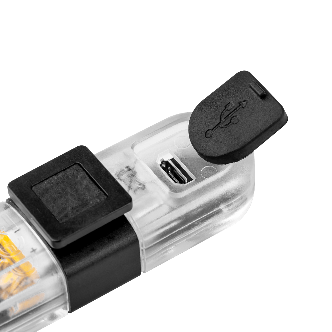Bicycle light set - Rechargeable - 4 LED - Compact