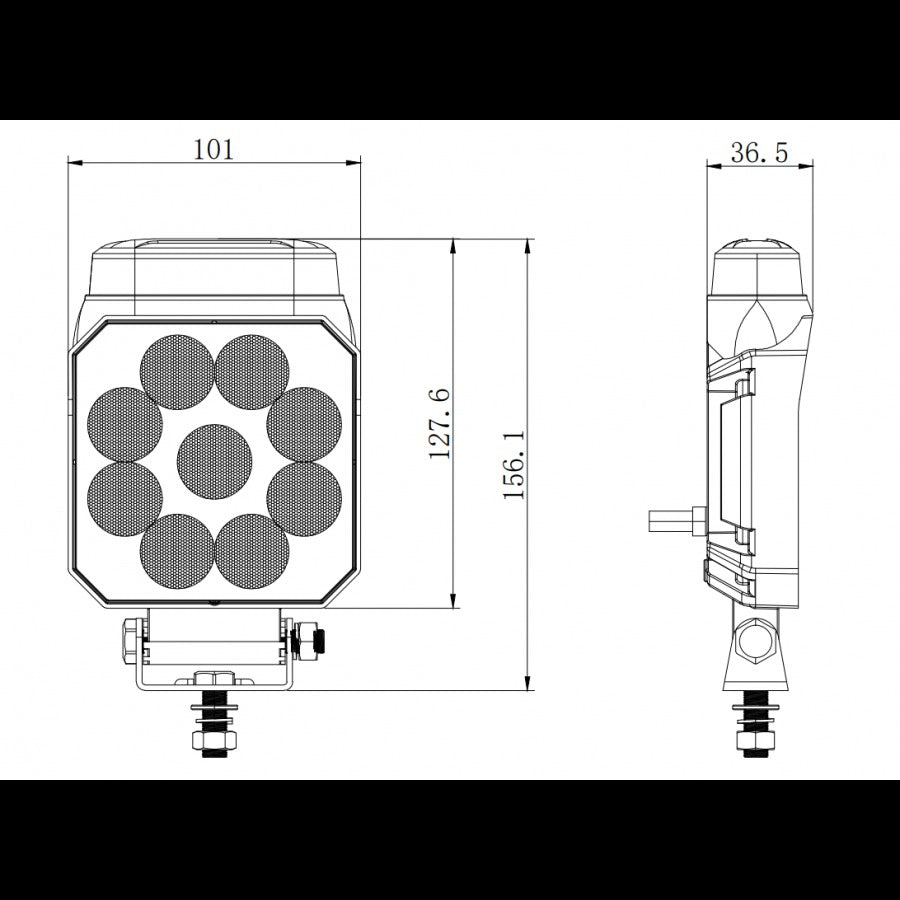 reversing light with rotating beacon – ECE R23 - R65 and R148