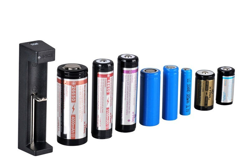 Battery charger - 3.7 Volt - 14500 and 18650 - USB