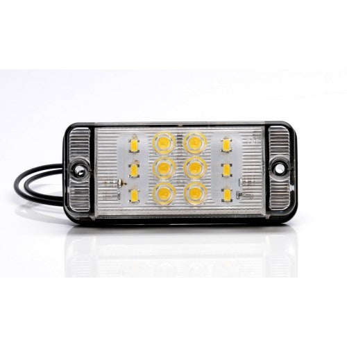 LED reversing light - 12 LEDs - White - 12/24V - ECE E20
