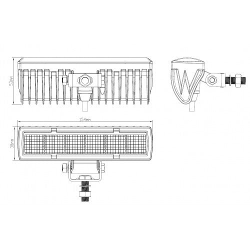 LED SPOT - 6 LED - 18 Watt - Slim - Combo - Cold White