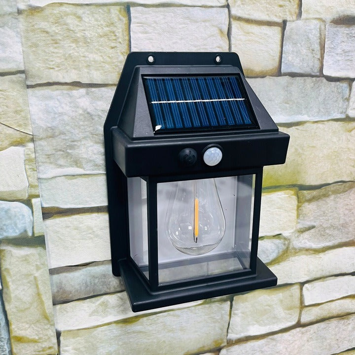 LED solar wall lamp - Twilight + motion sensor - Warm white