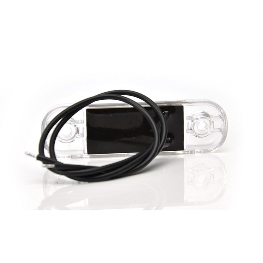 Side marker lamp - White - 12 / 24V - Waterproof - E20
