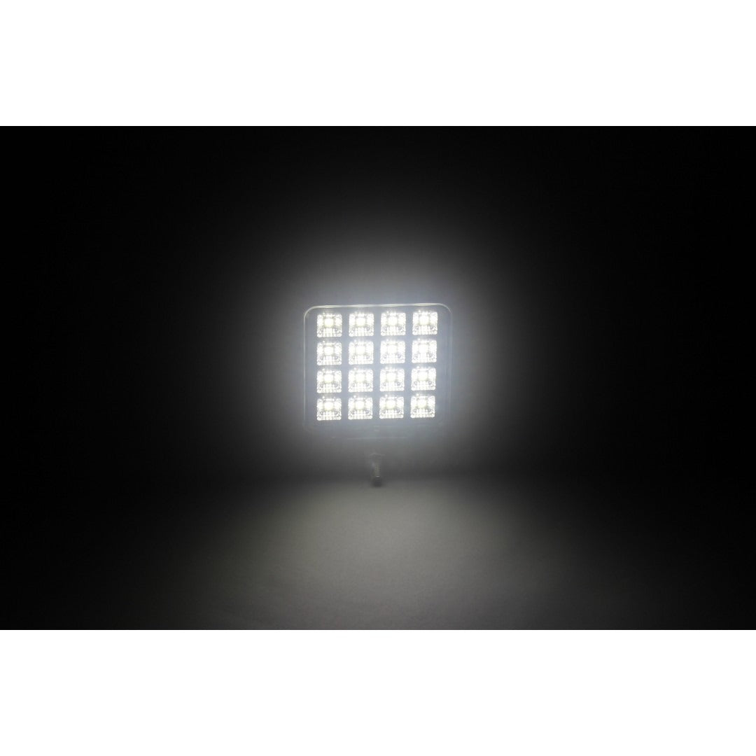 Spot LED - 16 LED - 16 W - Interrupteur intégré - Carré