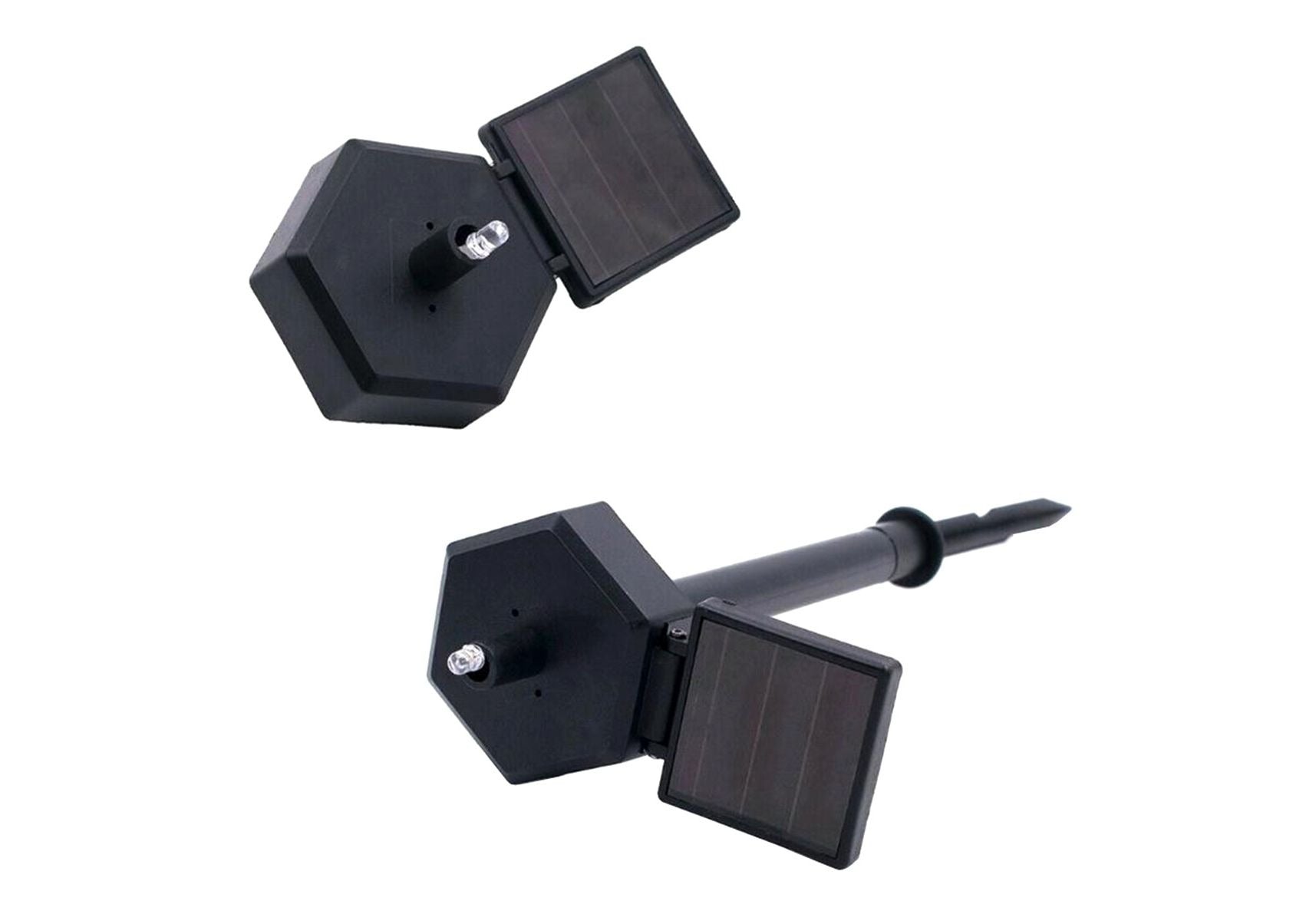 Solar LED owl brown - Neutral white - With twilight sensor and pin