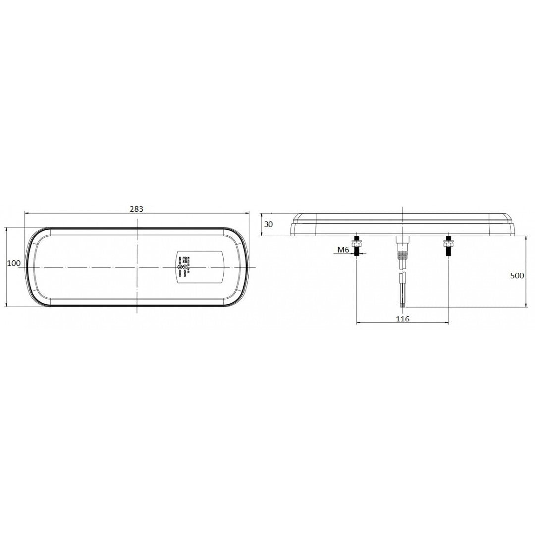 Feu arrière à LED - Combiné avec clignotant dynamique - Homologué ECE