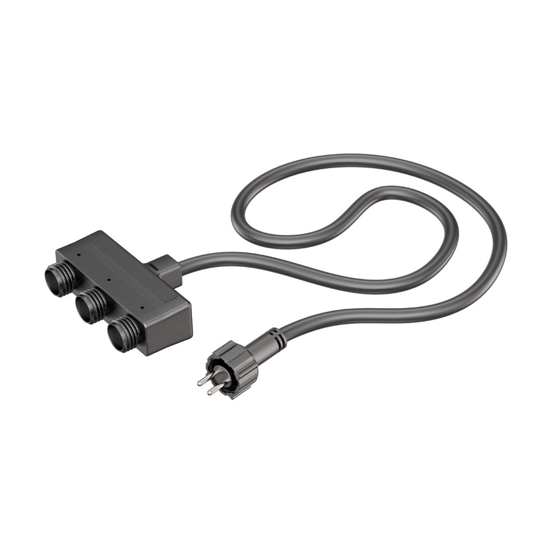 LED patio light, recessed - 40mm - 12V - Warm white - Black