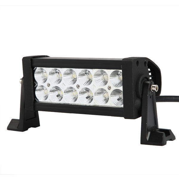 Barre LED bicolore - 36 W - 20 cm - 4x4 tout-terrain - 12 LED - Orange/Blanc
