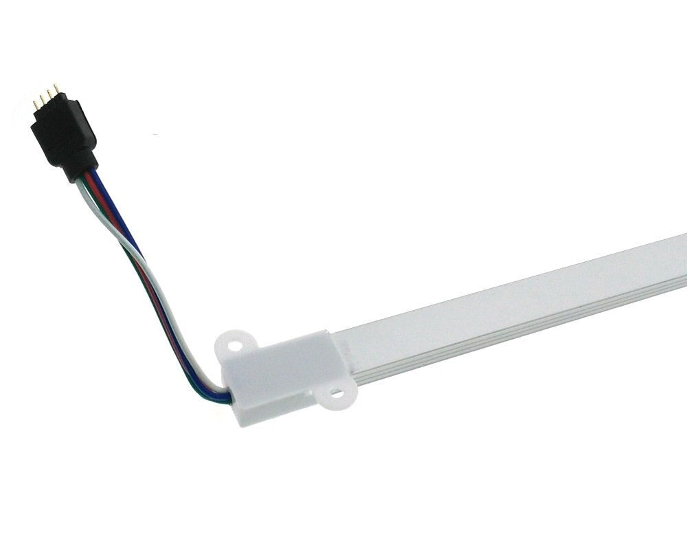 LED strip 50cm - Aluminum Profile - IP65 - RGB - Male + female connection