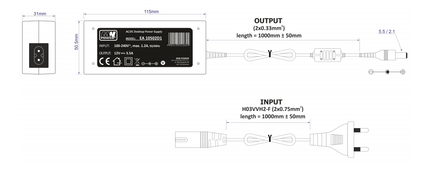 Alimentation LED 12 V - 3,5 A - Basique
