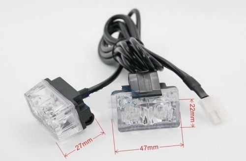 ORANJE bumper flitsers 8 X 2 LED zwaailicht 12v
