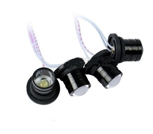 ROOD / BLAUW strobe 4-LED light flitser -zwaailicht