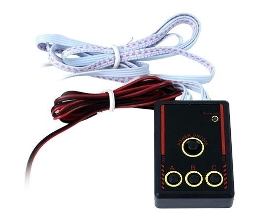 ROOD / BLAUW strobe 4-LED light flitser -zwaailicht