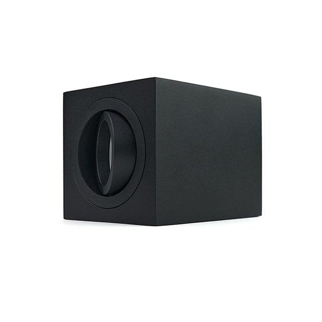 Spot encastré GU10 - 96 mm - Plastique - Forme carrée - Noir