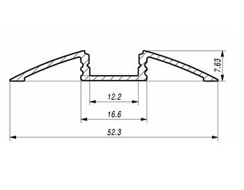 Profilé LED de 1 mètre - plinthe de seuil