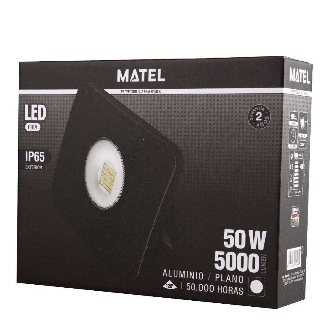 Projecteur LED - IP65 - 5000 lumens - blanc froid - 50 W