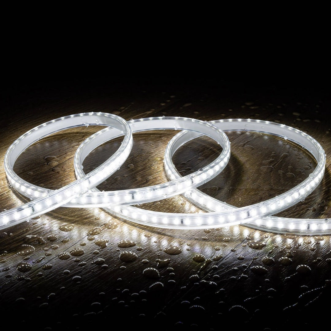 LED strip DIMBAAR - IP65 - Koud Wit - per meter  - 220V